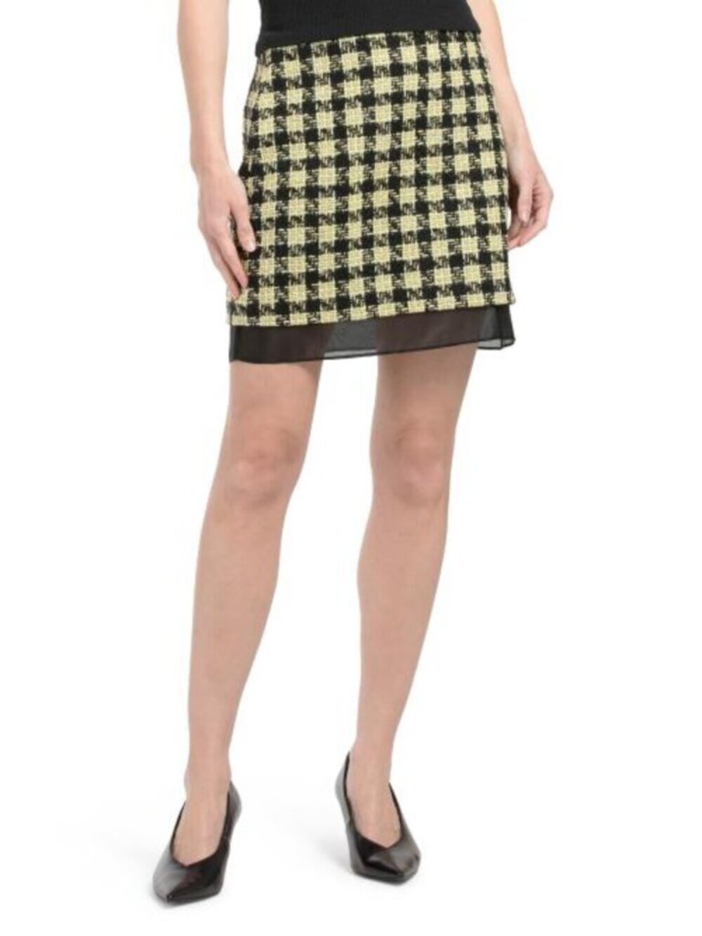 🎉TOCCIN Spencer Mini Skirt With Organza Underlay